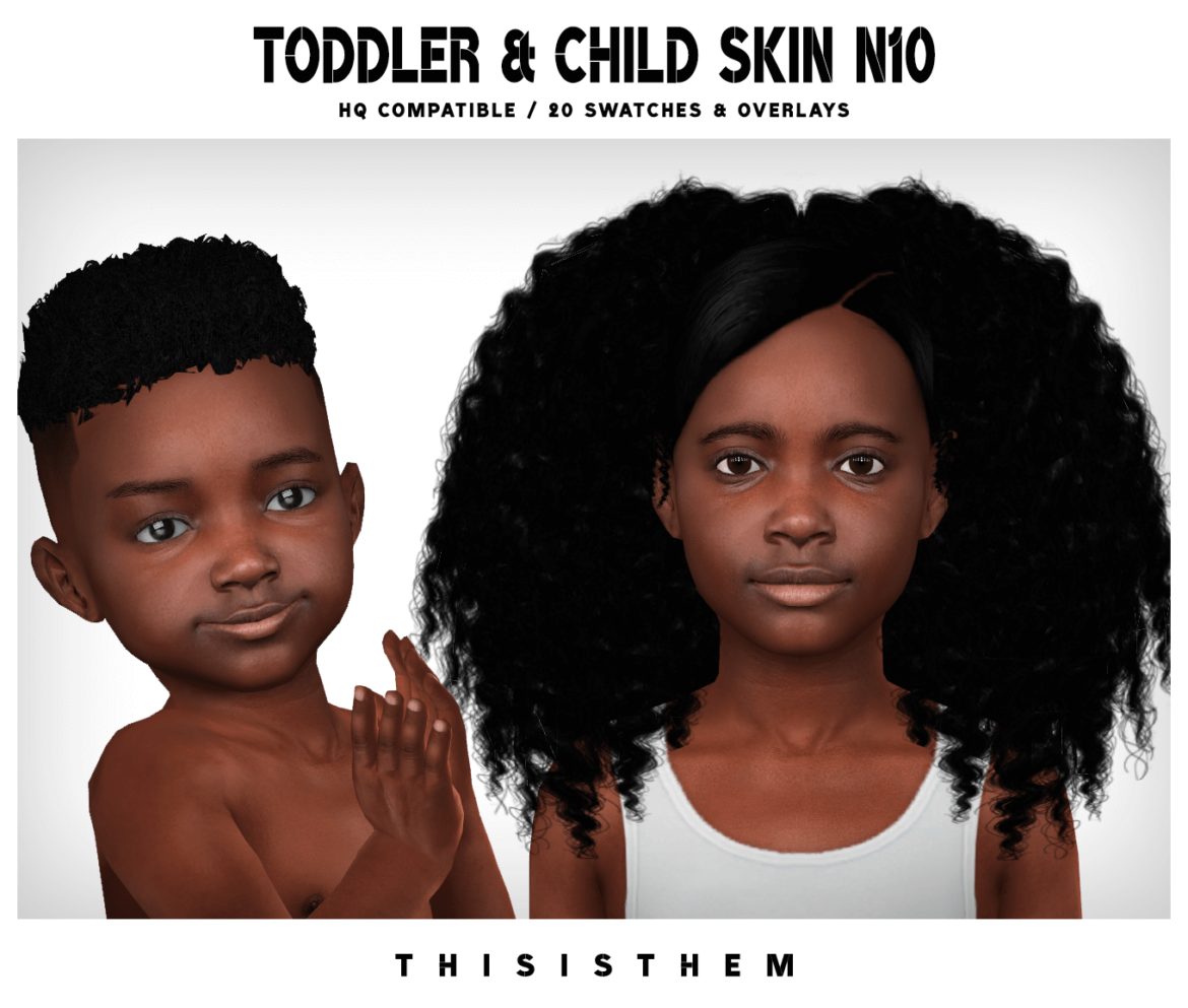 sims 4 toddler deafault skins cc