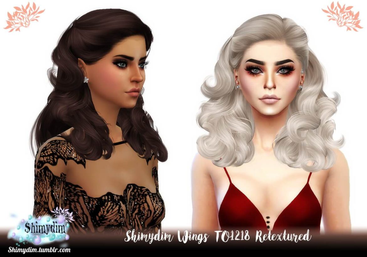 Wings TO1218 Hair Retexture Sims