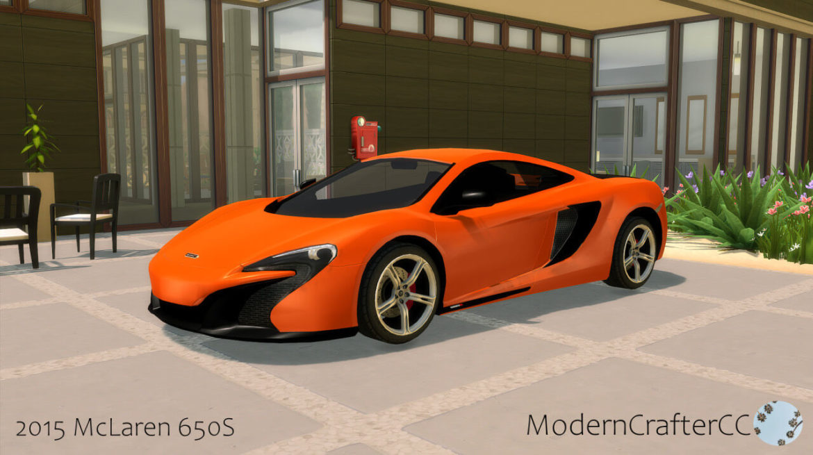 The Sims 4 2015 McLaren 650S at Modern Crafter CC