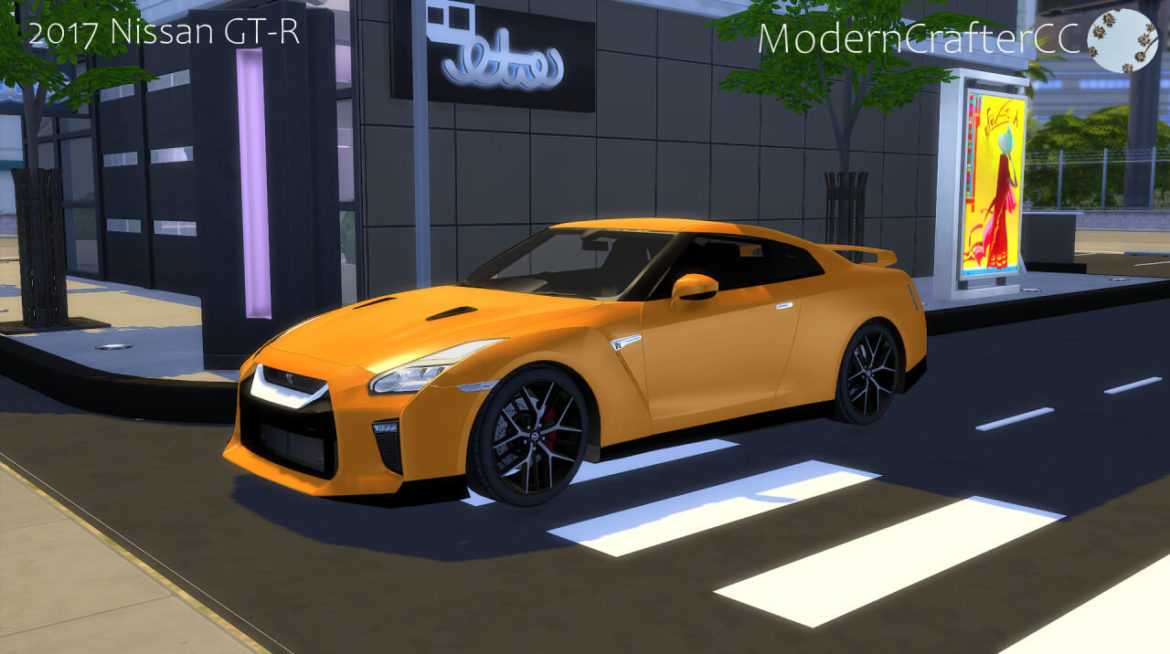 The Sims 4 2017 Nissan GT-R from Modern Crafter