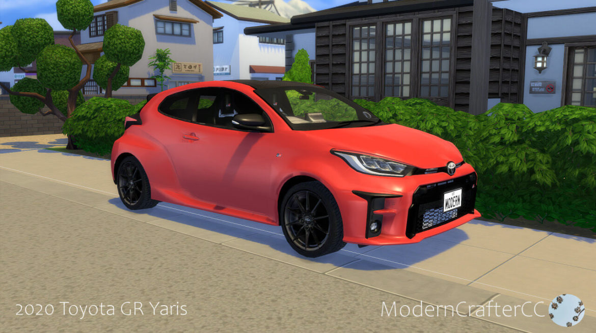 The Sims 4 2020 Toyota GR Yaris at Modern Crafter CC
