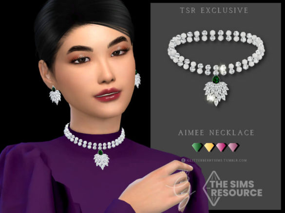 The Sims 4 Aimee Choker by Glitterberryfly