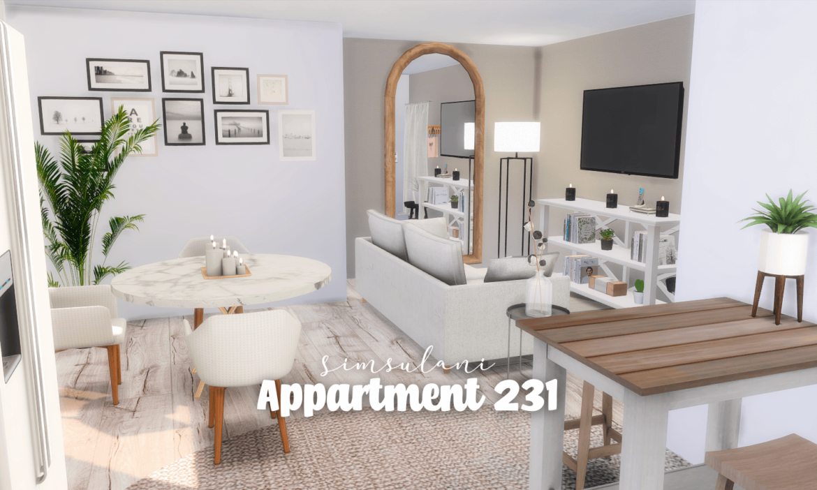 The Sims 4 appartment 231 small apartment