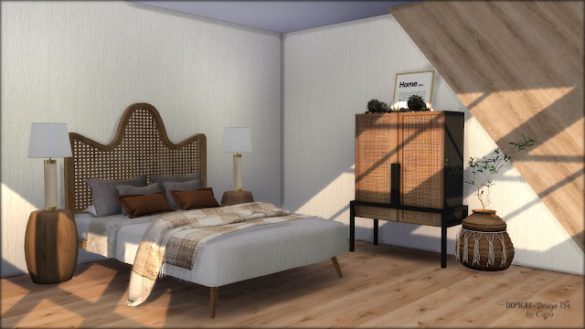 Bed Blanket Basket Sidetable Dresser Design - Best Sims Mods