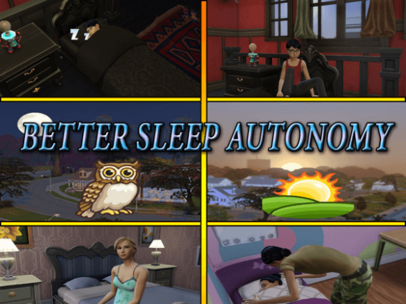 The Sims 4 Better Sleep Autonomy by Mokunoid