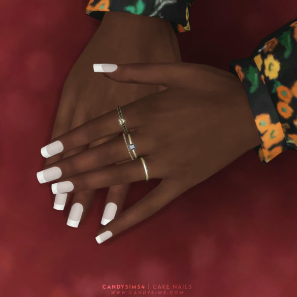 The Sims 4 CAKE NAILS at Candy Sims 4