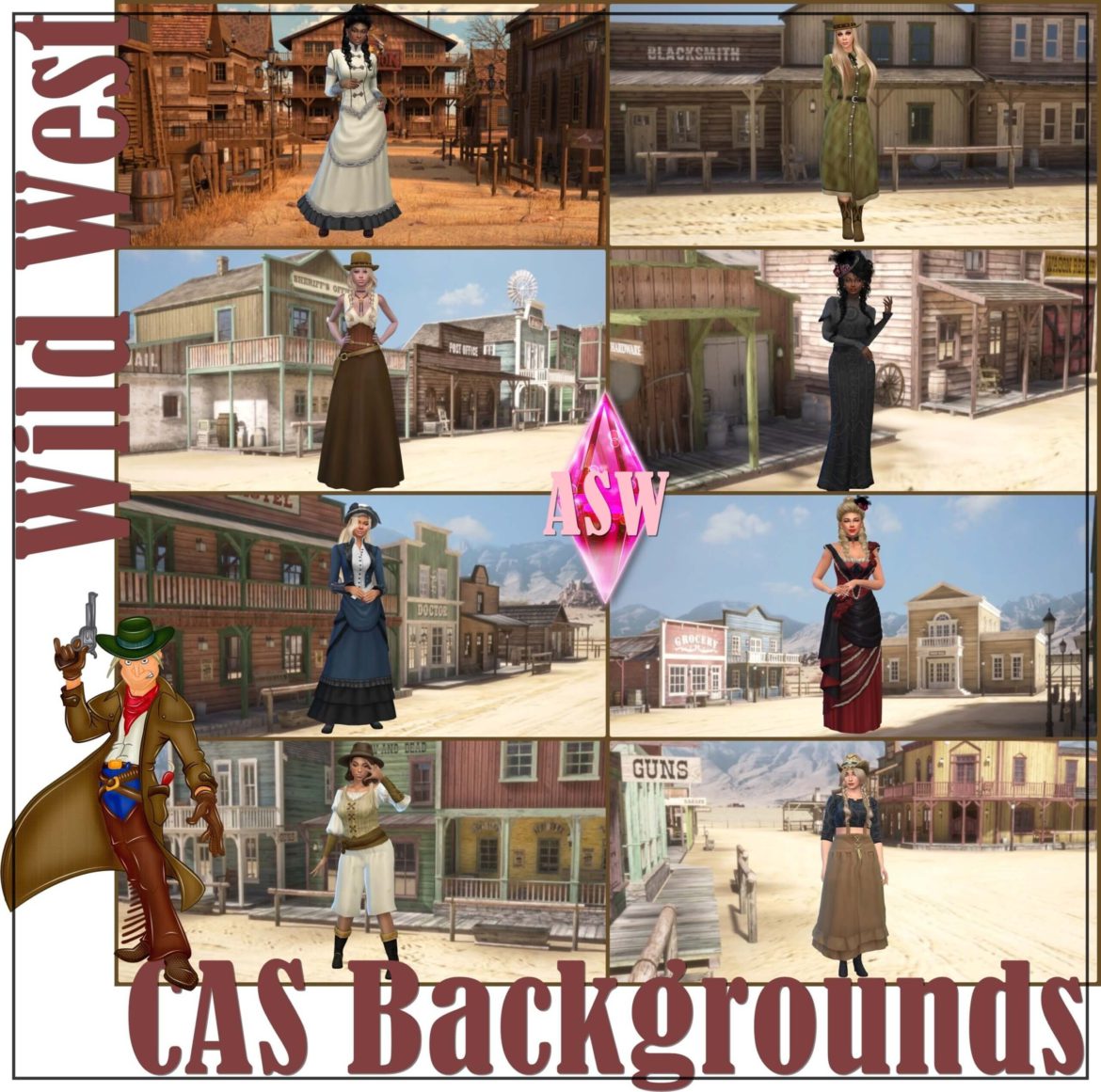CAS Backgrounds * Wild West at Annett’s Welt