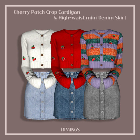 Cherry Patch Crop Cardigan