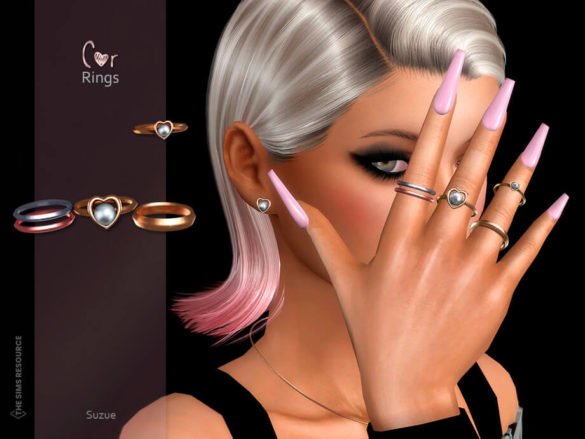 The Sims 4 Cor Rings (Right Side) by Suzue at TSR