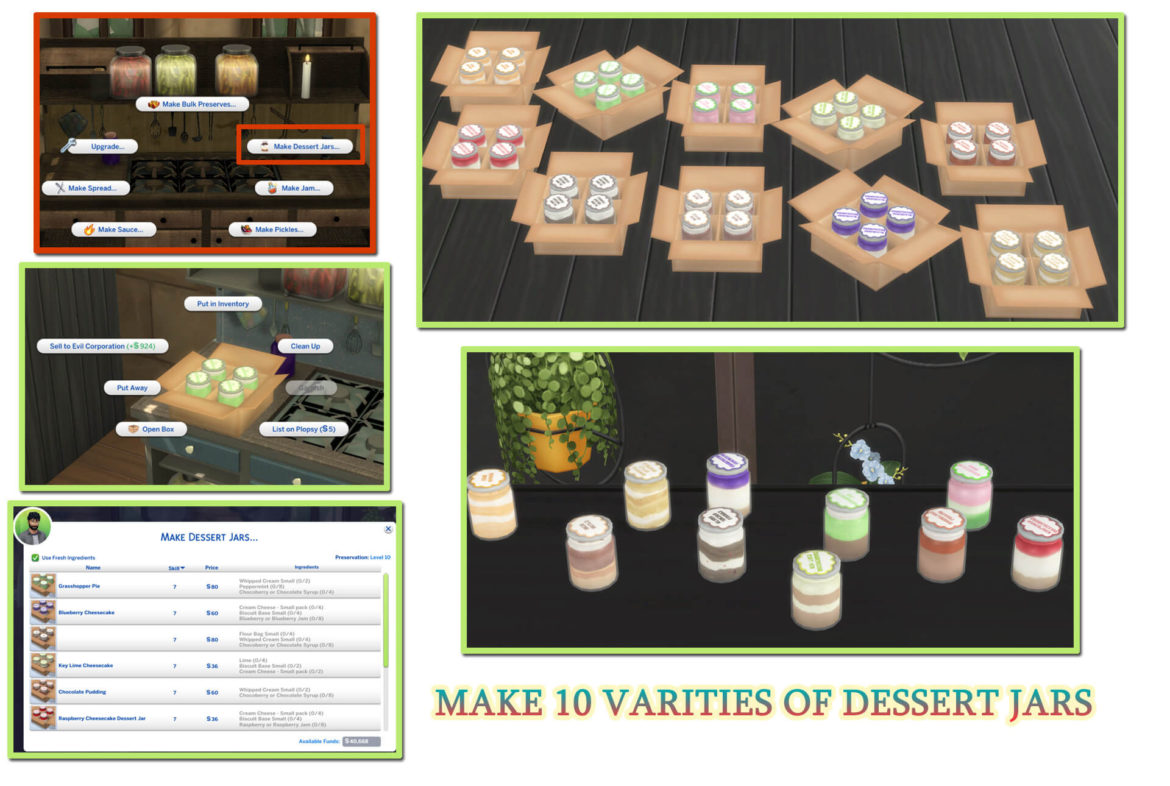 The Sims 4 DESSERT JARS at Icemunmun