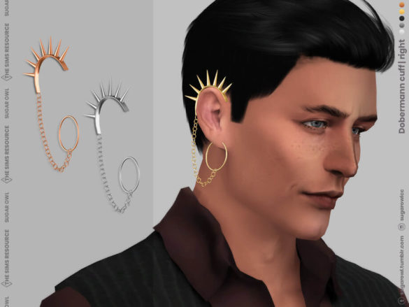 The Sims 4 Dobermann right cuff by sugar owl at TSR