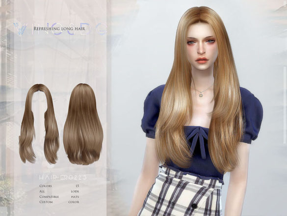 The Sims 4 ER0223-Refreshing long hair by wingssims