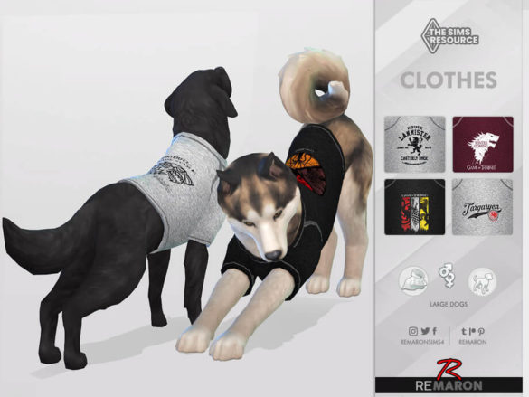 GOT Shirt 01 for Large Dogs by remaron