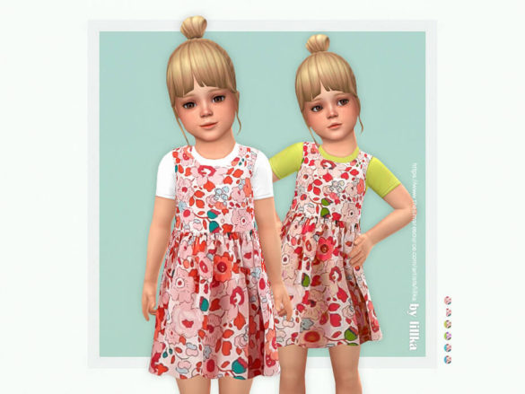 The Sims 4 Hanni Dress by lillka at TSR