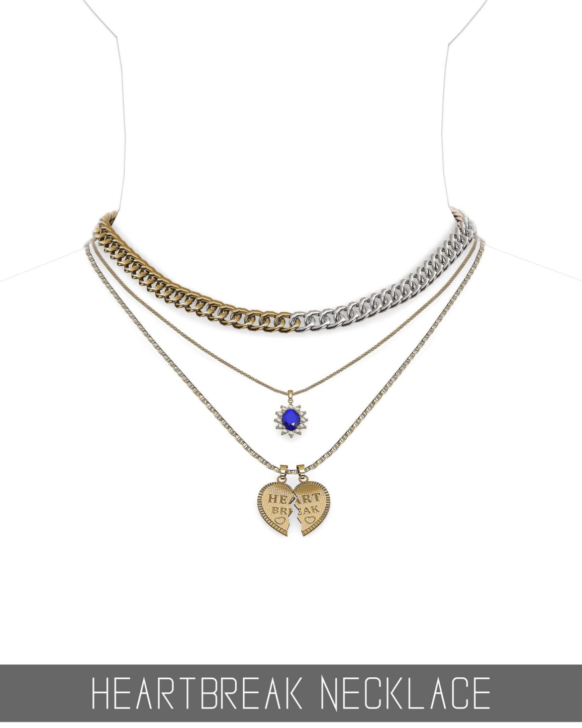 The Sims 4 HEARTBREAK NECKLACE at Simpliciaty