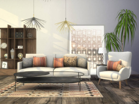 The Sims 4 Kingston Living Room by Onyxium at TSR