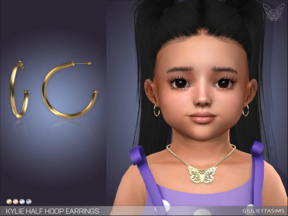 Kylie Half Hoop Earrings For Toddlers by feyona
