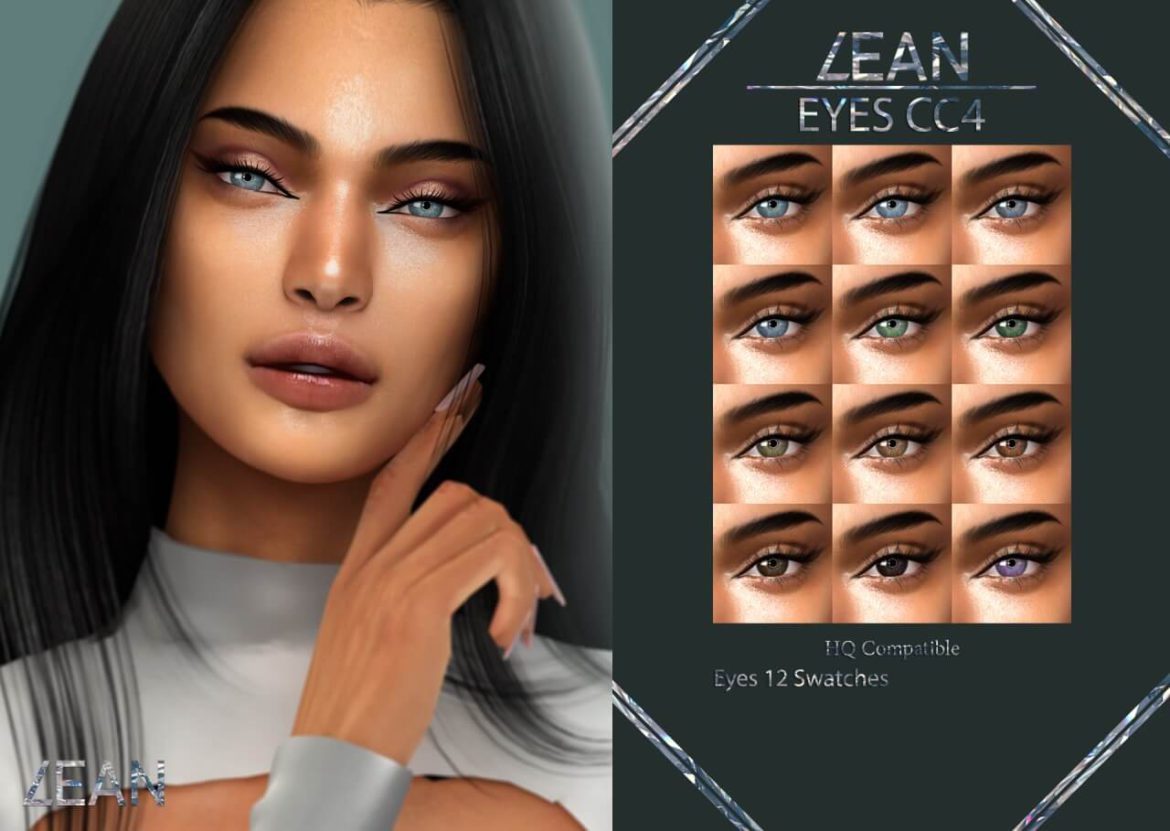 The Sims 4 LEAN EYES CC4 at LEAN