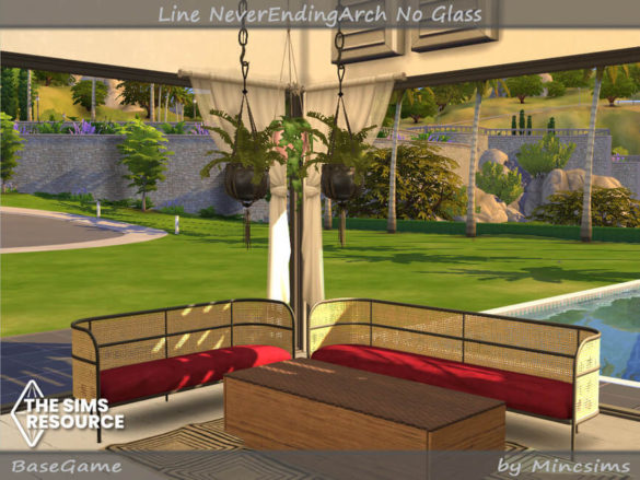 The Sims 4 Line NeverEndingArch No Glass by Mincsims