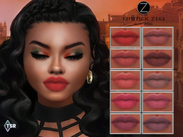 The Sims 4 LIPSTICK Z161 by ZENX at TSR