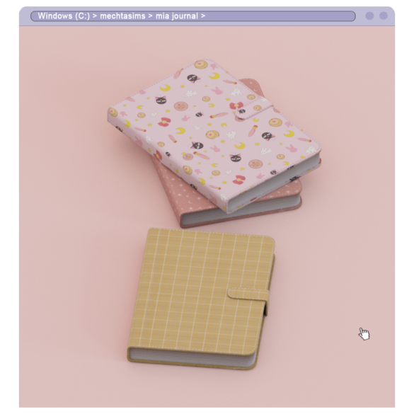 The Sims 4 mia journal 37 swatches