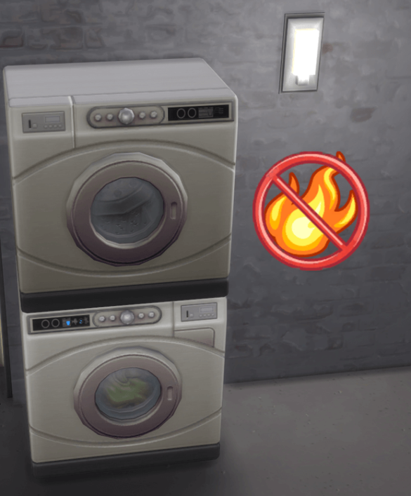 The Sims 4 No Dryer Fire by Vicky Sims (chingyu1023)