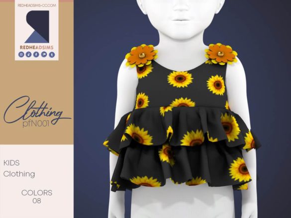 The Sims 4 PF CLOTHING N001 at REDHEADSIMS