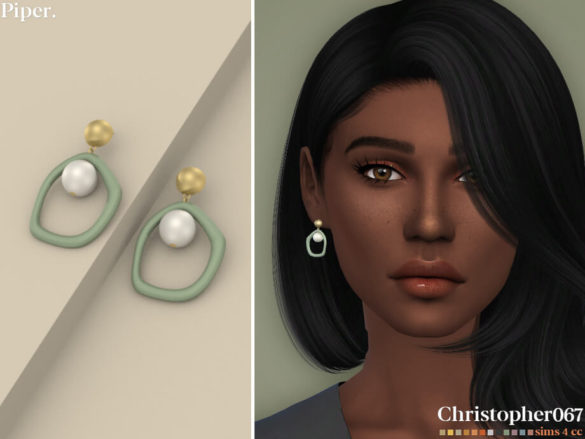 The Sims 4 Piper Earrings by christopher067 at TSR