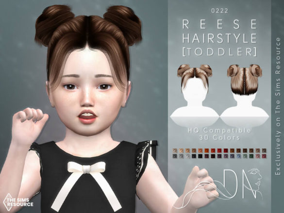 Reese Hairstyle [Toddler] by DarkNighTt - Best Sims Mods