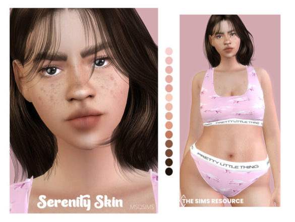 The Sims 4 Serenity Skin by MSQSIMS