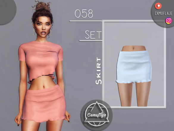 The Sims 4 SET 058 – Skirt by Camuflaje