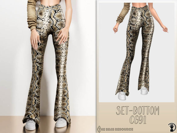 The Sims 4 Set-Bottom C691 by turksimmer at TSR