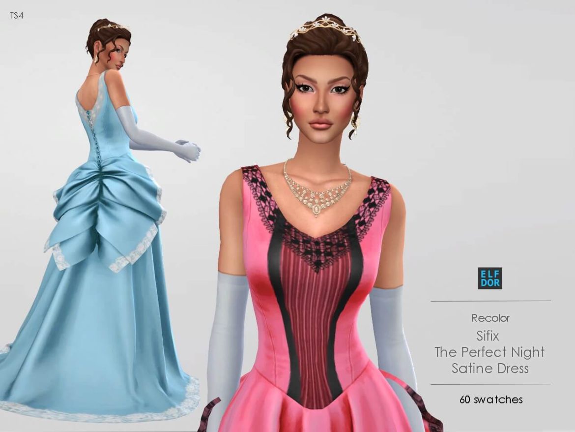 Sifix The Perfect Night Satine Dress Sims