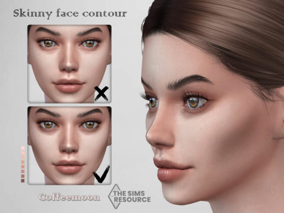 Skinny face countour Tattoo by coffeemoon