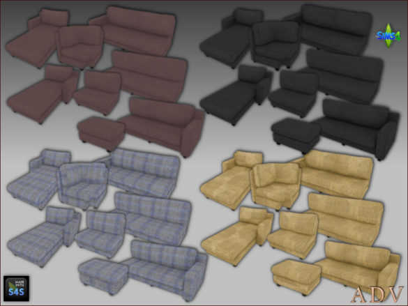 The Sims 4 Sofa Sets/Couch Sets from Arte Della Vita