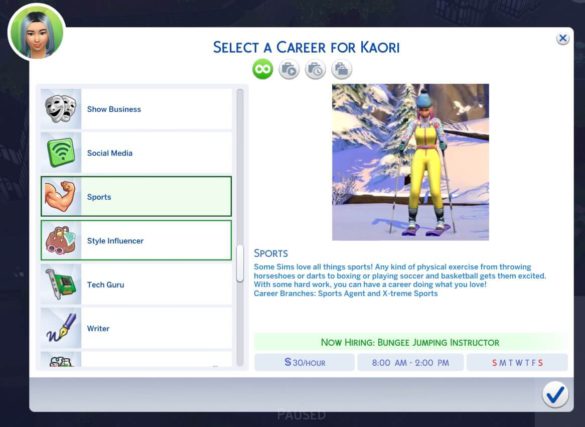 The Sims 4 Sports Career