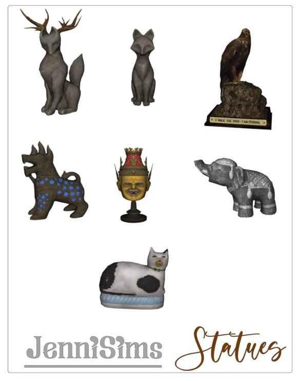 The Sims 4 STATUES DECORATIVE at Jenni Sims
