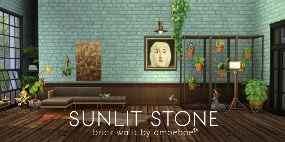 SUNLIT STONE BRICK WALLS at Picture Amoebae
