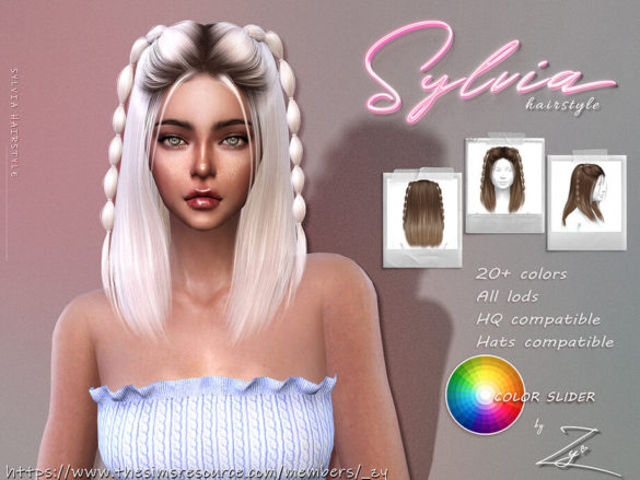 Sylvia Hairstyle double bubble braids by _zy