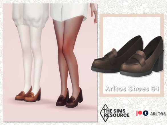 The Sims 4 Uniform high heels 64 by Arltos