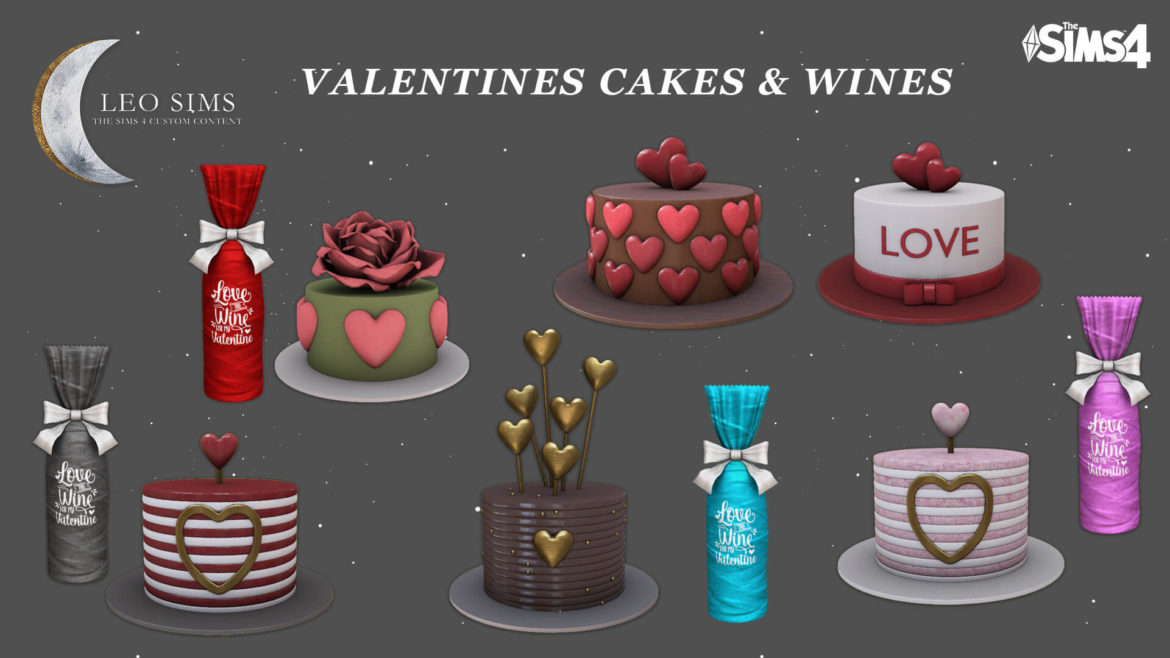 The Sims 4 Valentines Cakes at Leo Sims