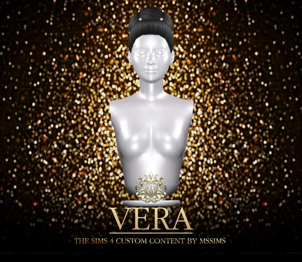 The Sims 4 VERA UPDO HAIR at MSSIMS