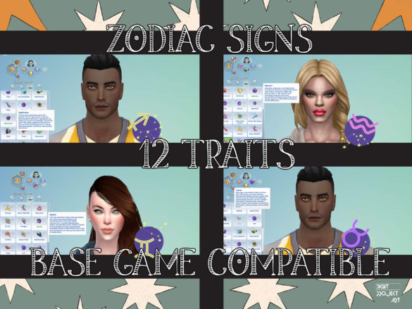 The Sims 4 Zodiac Signs by Digit PArt - Best Sims Mods