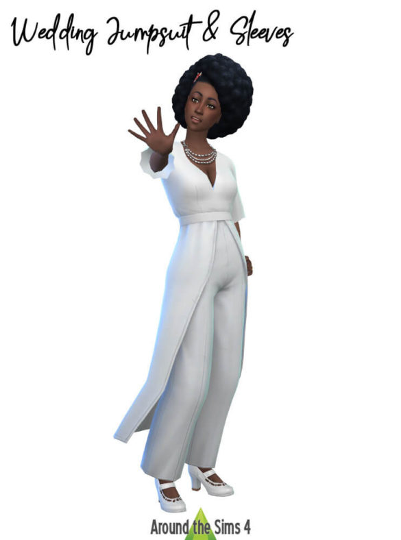 around the sims 4 wedding jumpsuit