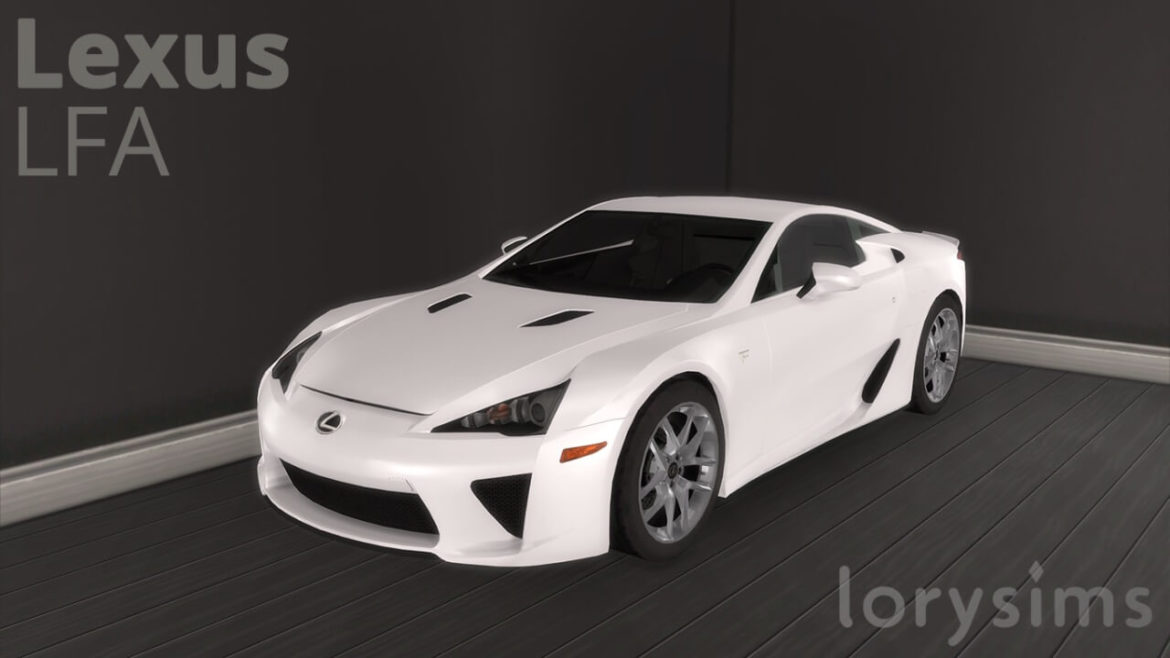The Sims 4 2011 Lexus LFA at LorySims