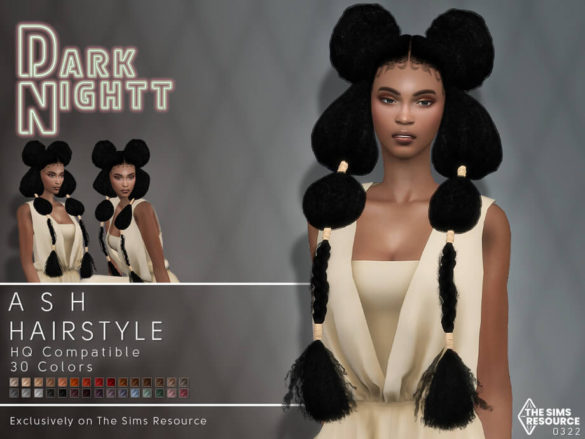 The Sims 4 Ash Hair by DarkNighTt