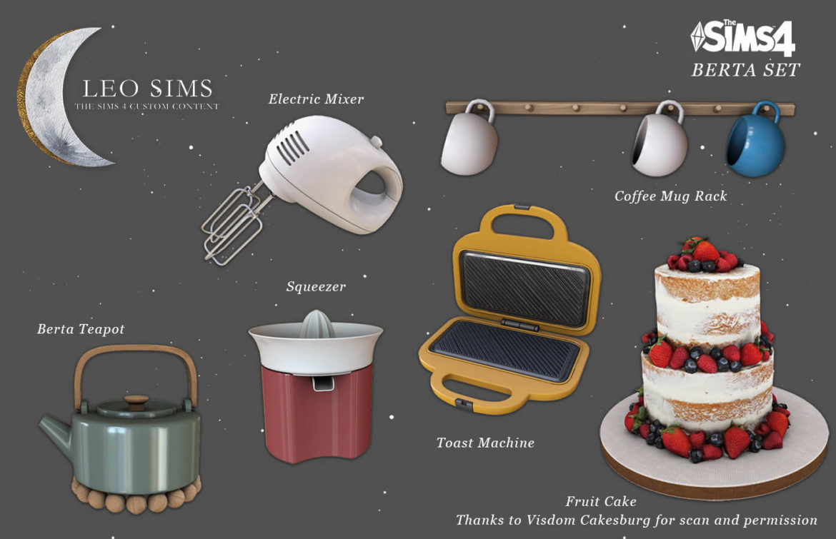 The Sims 4 Berta Set at Leo Sims