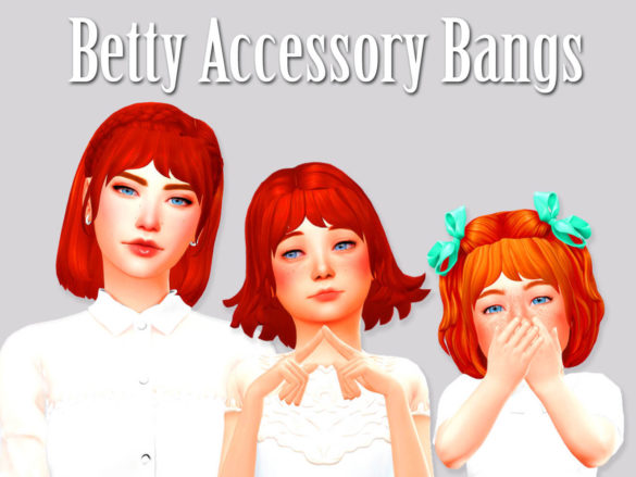 The Sims 4 betty accessory bangs