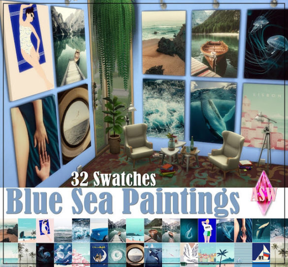 Blue Sea Paintings at Annett’s Welt