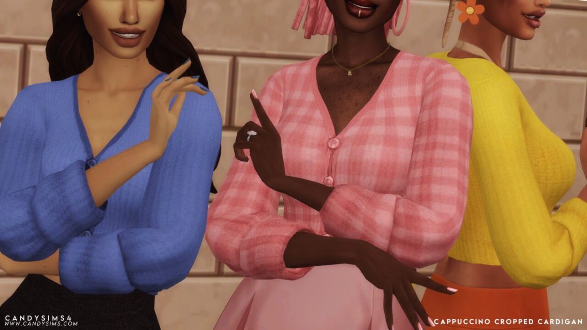 CAPPUCCINO CROPPED CARDIGAN at Candy